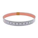 Self Adhesive Pit Measuring Tape 2Mx13 mm, R to L WHITE